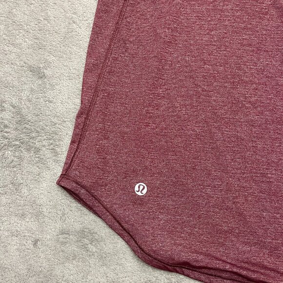 Lululemon Tank Women's 4 Fast As Light Singlet Heathered Bordeaux Drama - Picture 5 of 6